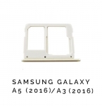 BANDEJA TARJETA SIM SAMSUNG A5 A510 (2016) / A3 A310(2016) DORADO